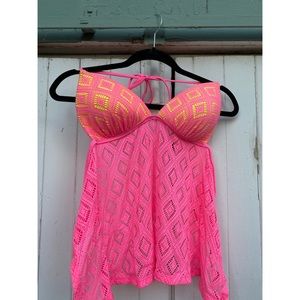 Coral Tankini Top